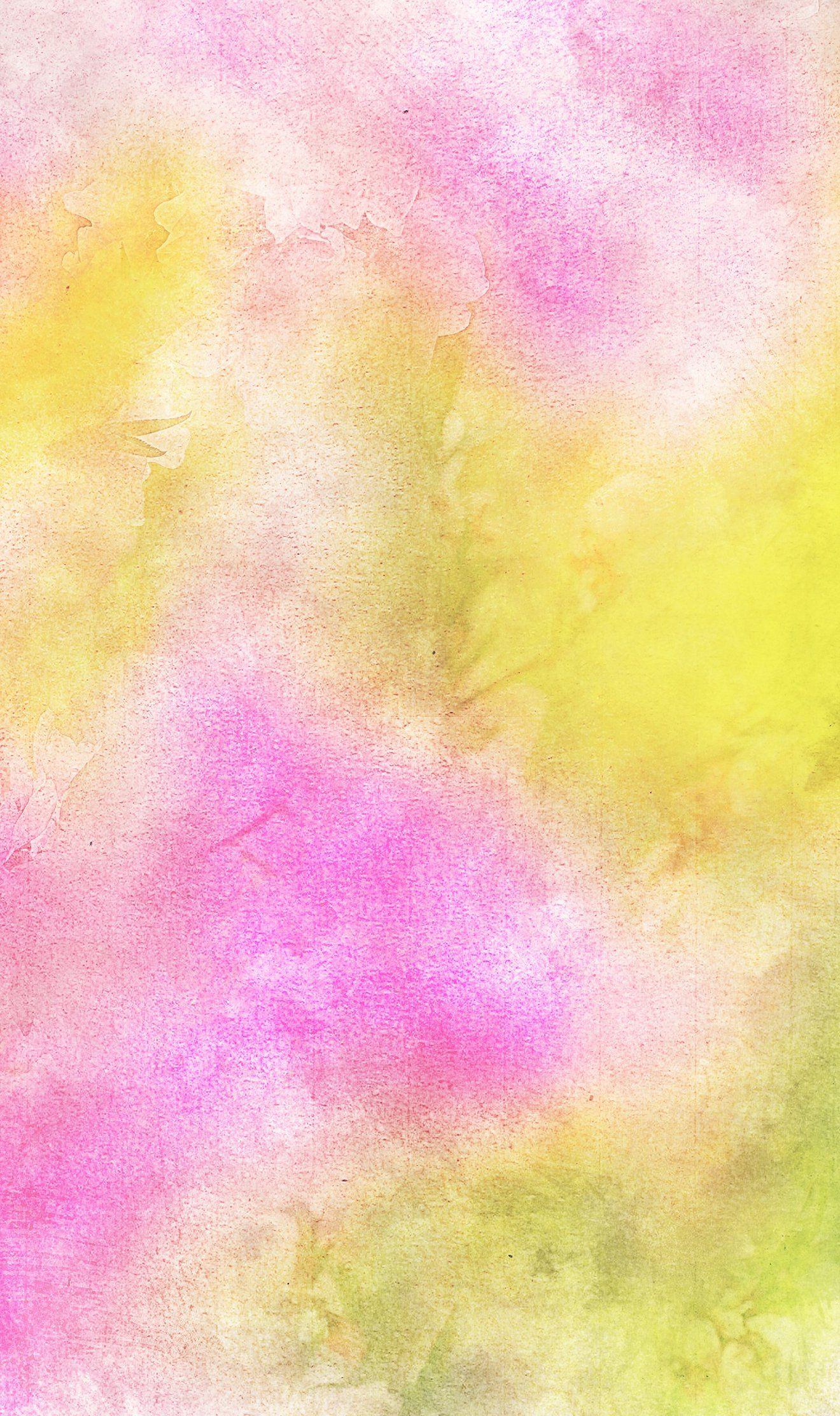 1320x2224 Yellow Watercolor