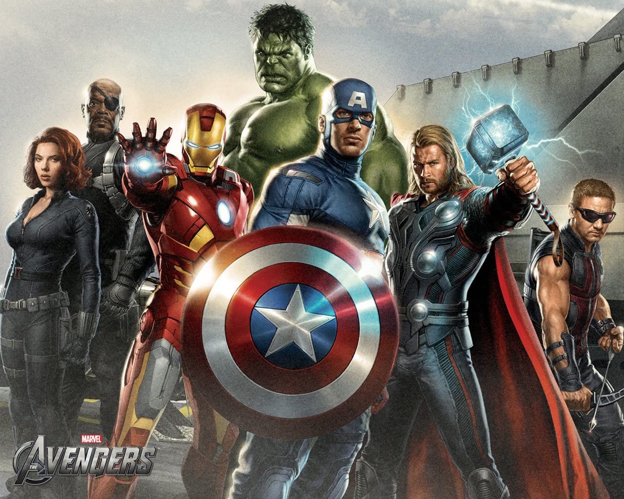 1280x1024 Avengers Party Wallpaper