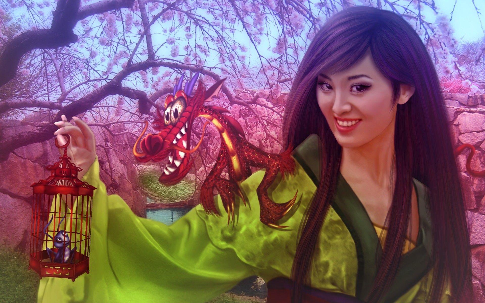 1920x1200 Download the Mushu and Mulan Wallpaper, Mushu and Mulan