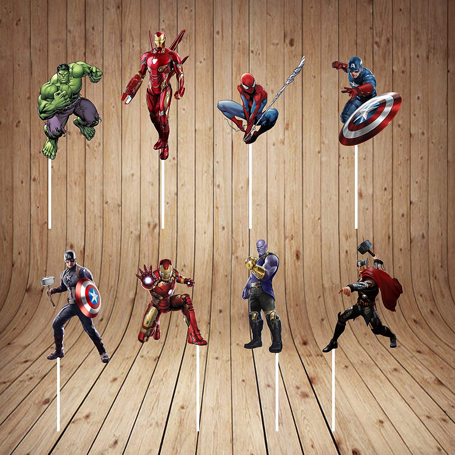 1500x1500 Personalized Avengers Theme Cup Cake