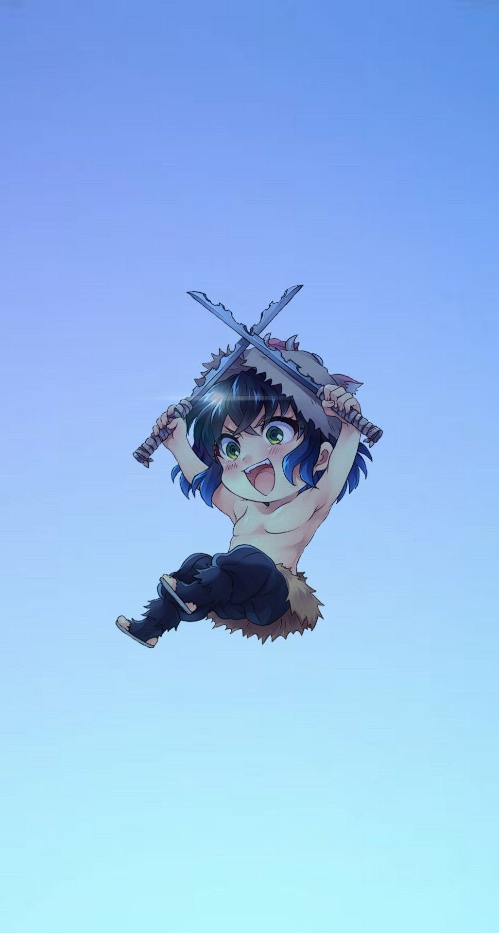 1027x1920 Inosuke Chibi Wallpaper
