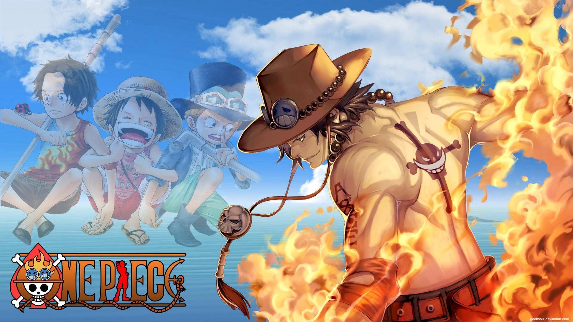 1920x1080 One Piece Ace Wallpaper
