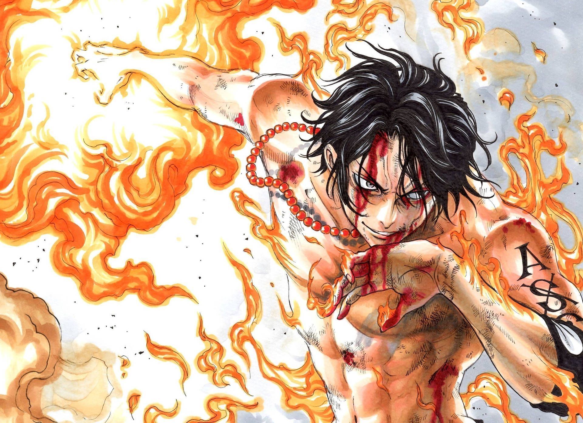 1920x1393 One Piece Ace Wallpaper