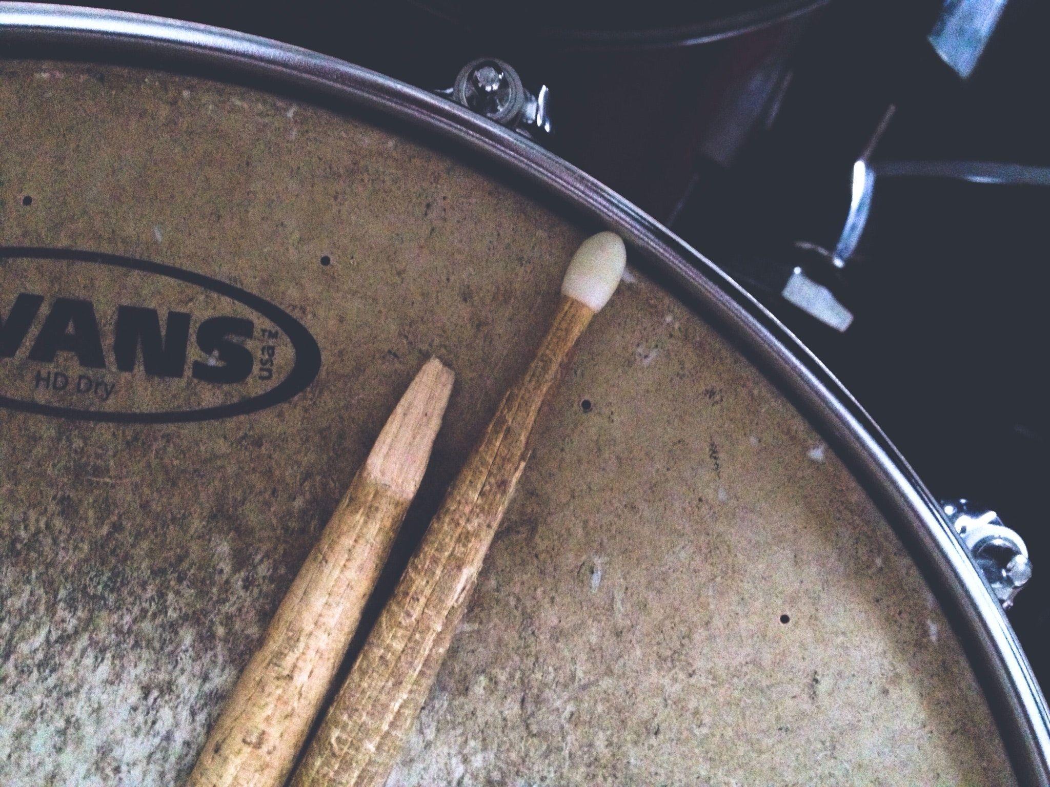 2048x1536 Two Brown Drum Sticks on Brown Snare Stick · Free