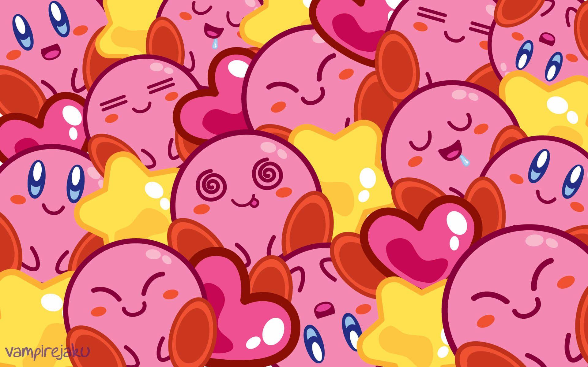 1920x1200 Hình nền Kirby dễ thương
