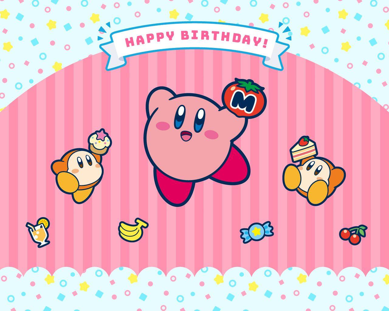 1280x1024 Happy Birthday Kirby Wallpaper Up để tải xuống