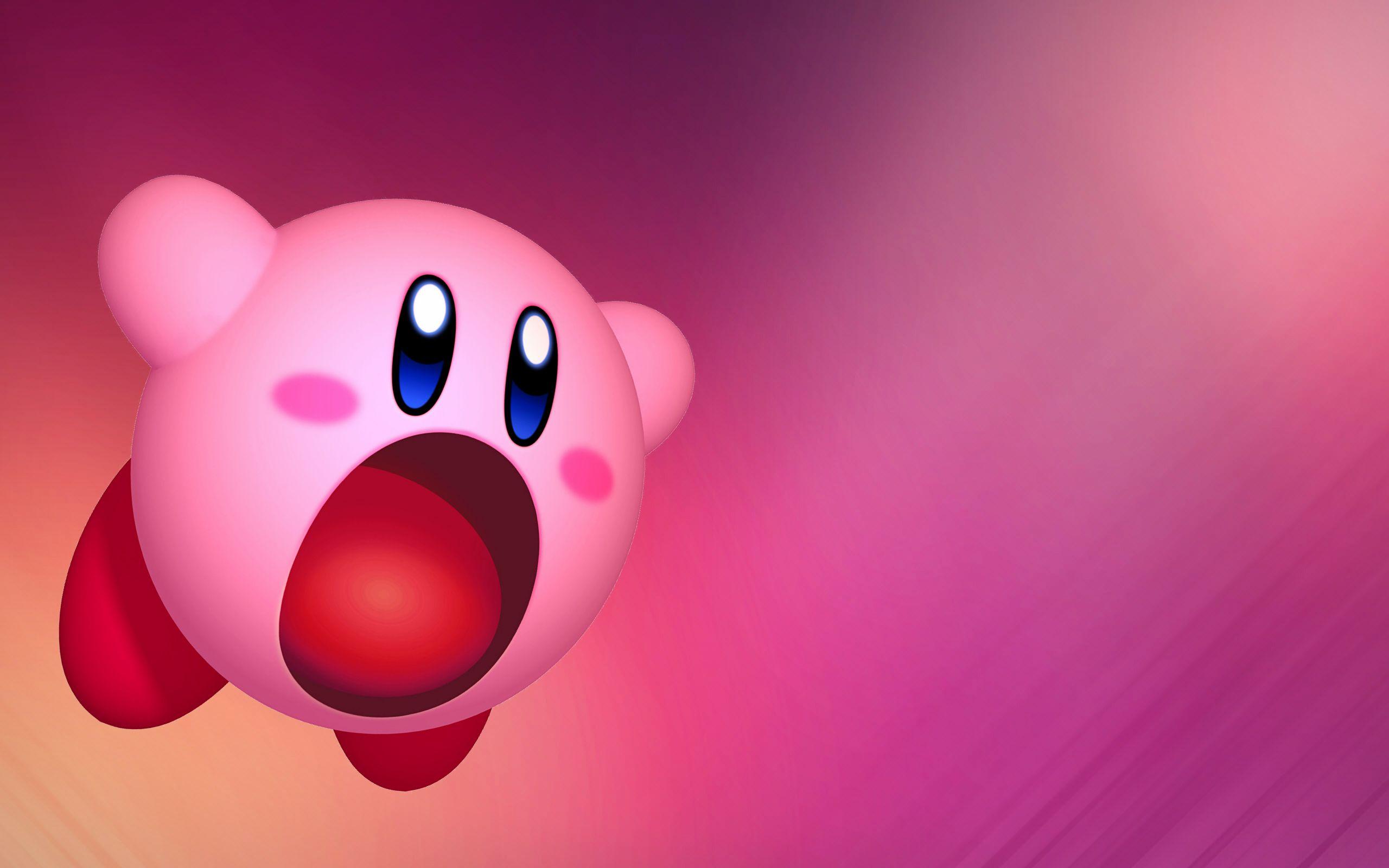 Hình nền Kirby dễ thương 2560x1600