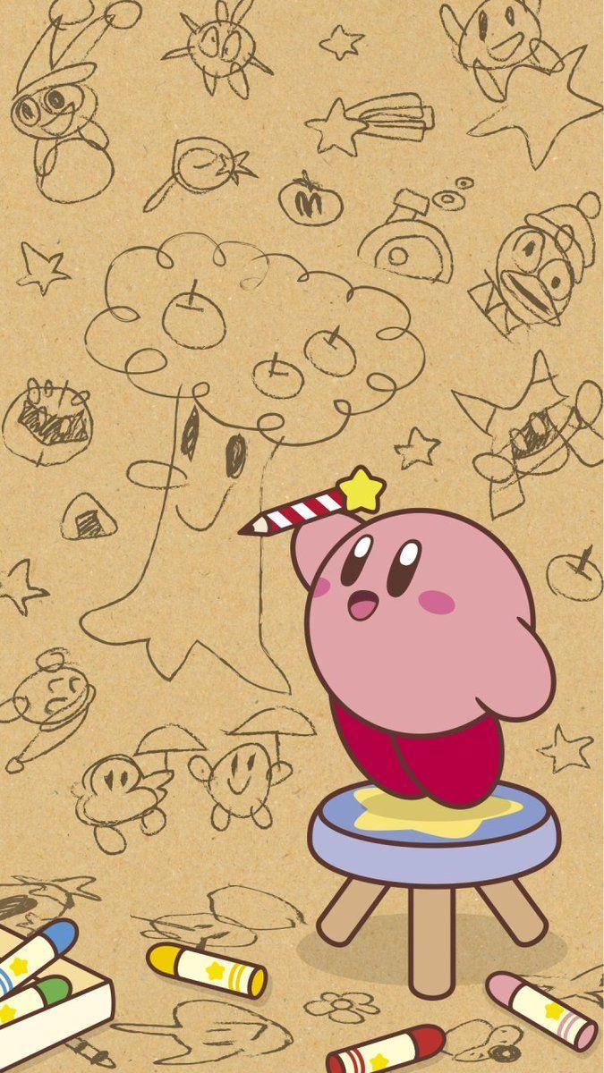 675x1200 PushDustIn - Hình nền Kirby mới từ Nintendo