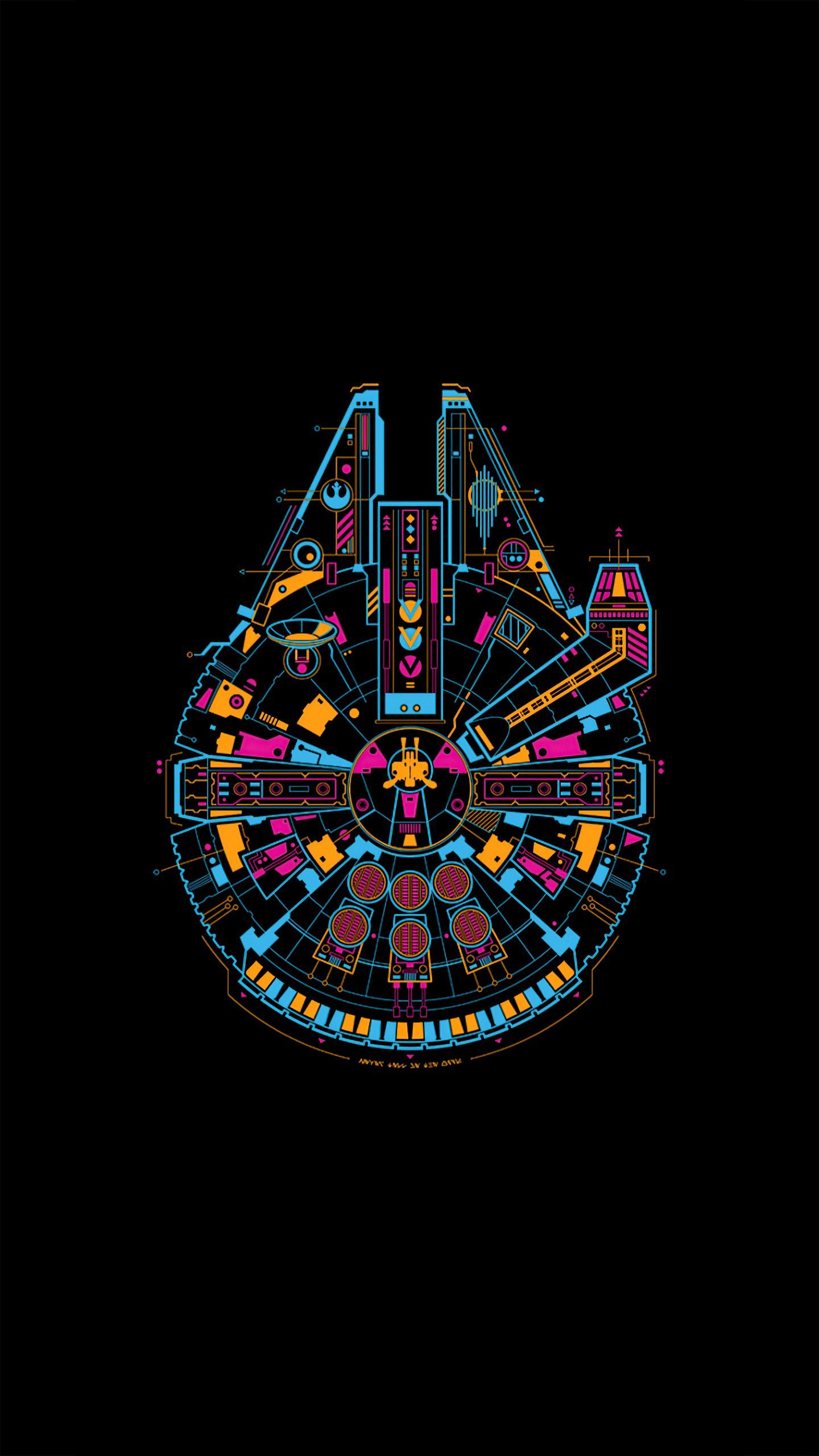 1440x2560 Star Wars Ship Minimal 4k