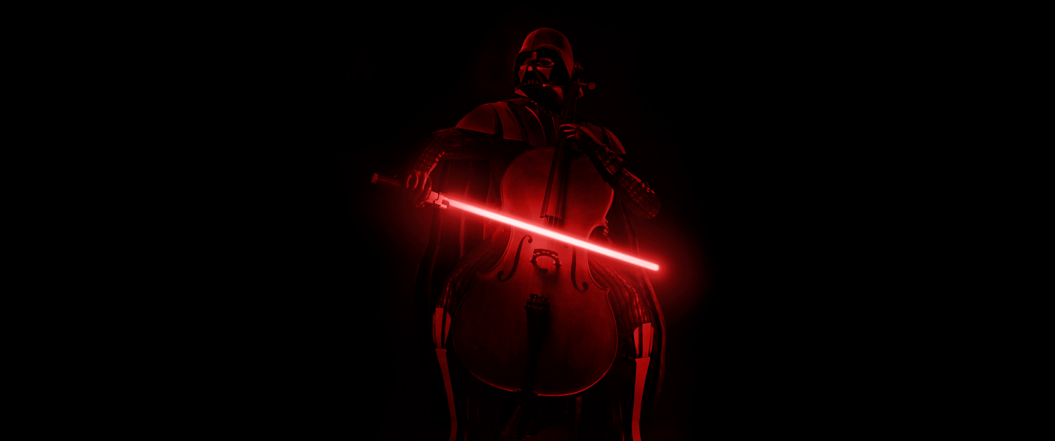 3440x1440 Darth Vader Wallpaper 4K, Violin