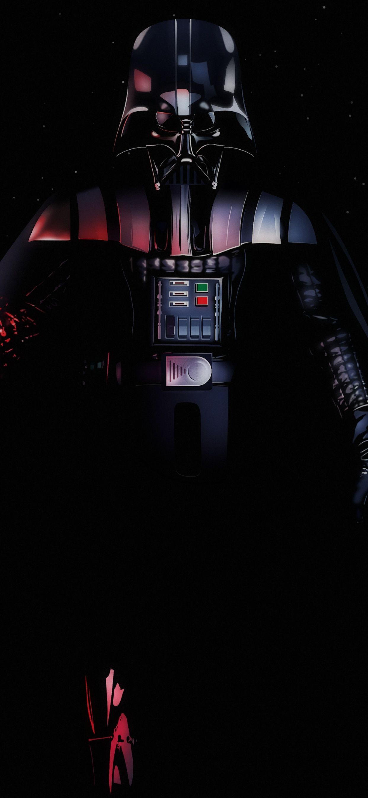 1242x2688 Darth Vader Wallpaper 4K, Black