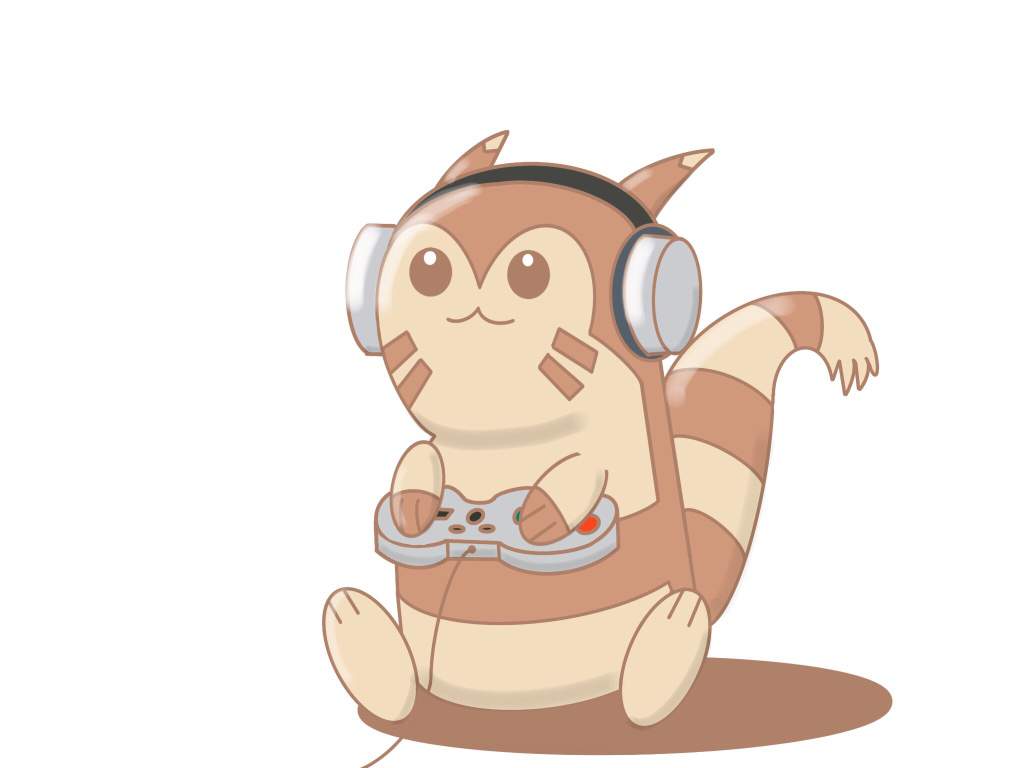 1024x768 Gaming furret (•w•). Pokémon Amino