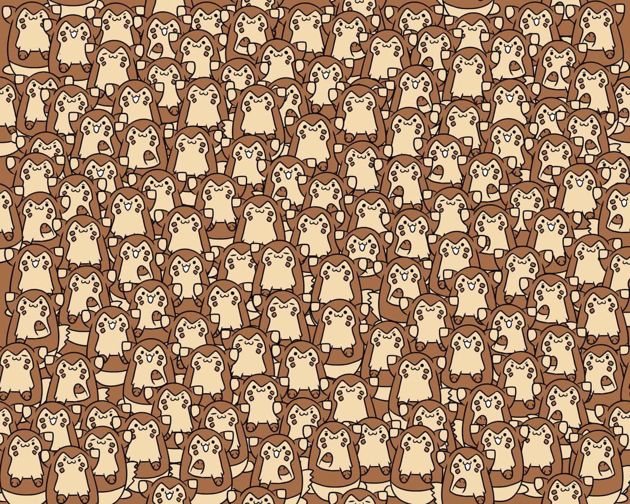 1280x1024 Furret Pattern Desktop Wallpaper