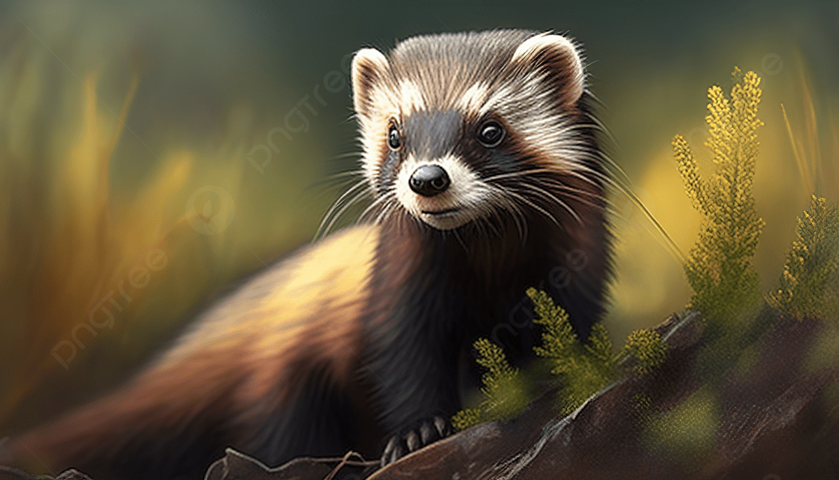 1200x686 Wild Ferret Digital Art Desktop