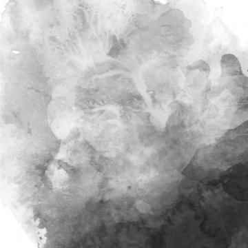 360x360 Gray Watercolor Vector HD Image, Royal