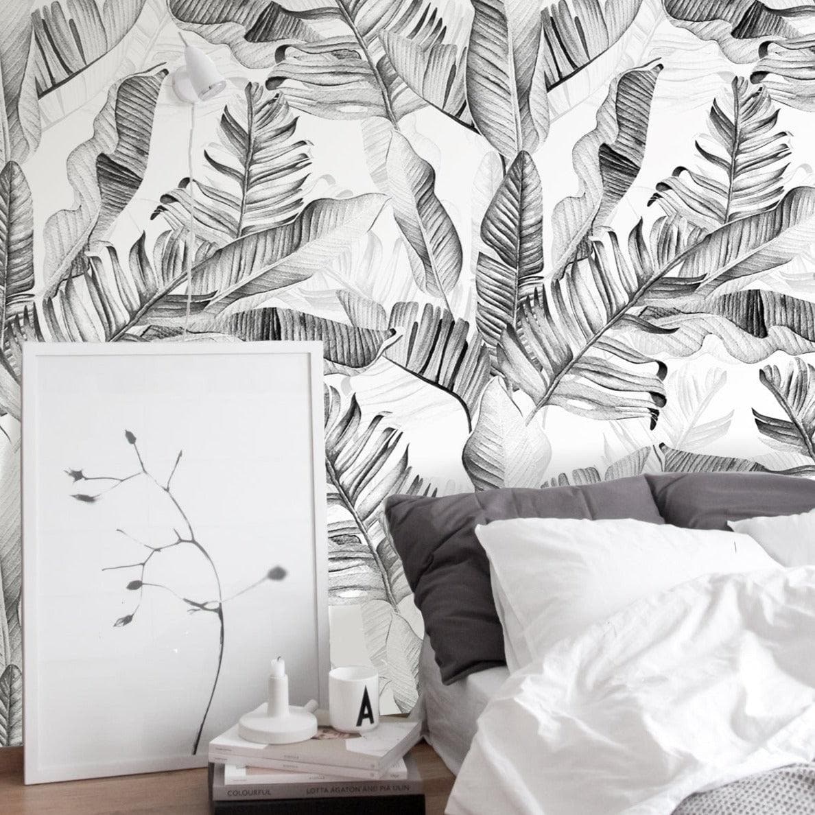 1188x1188 Black and White Watercolor Tropical