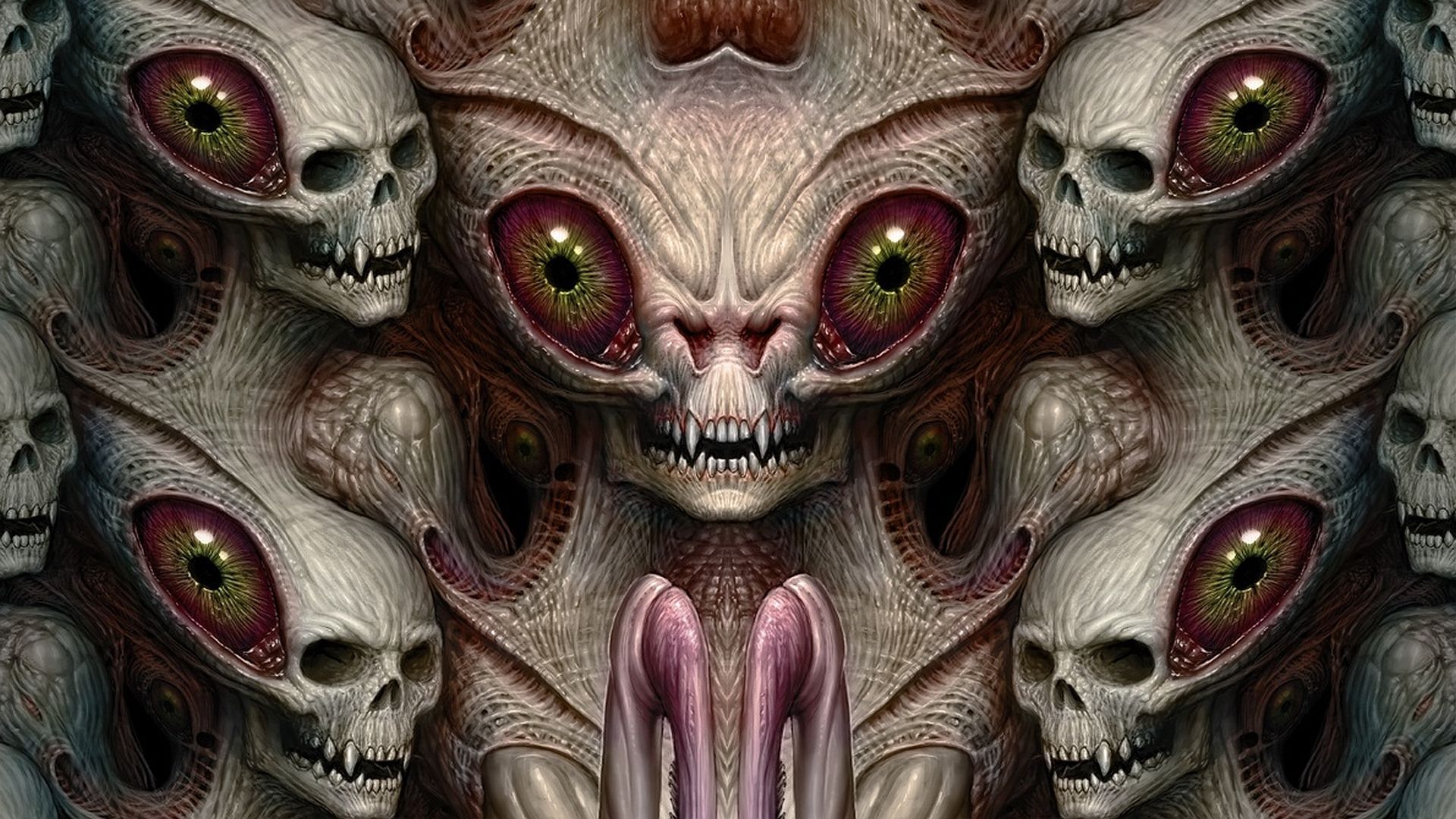 1920x1080 Mobile wallpaper: Alien, Creature, Eye