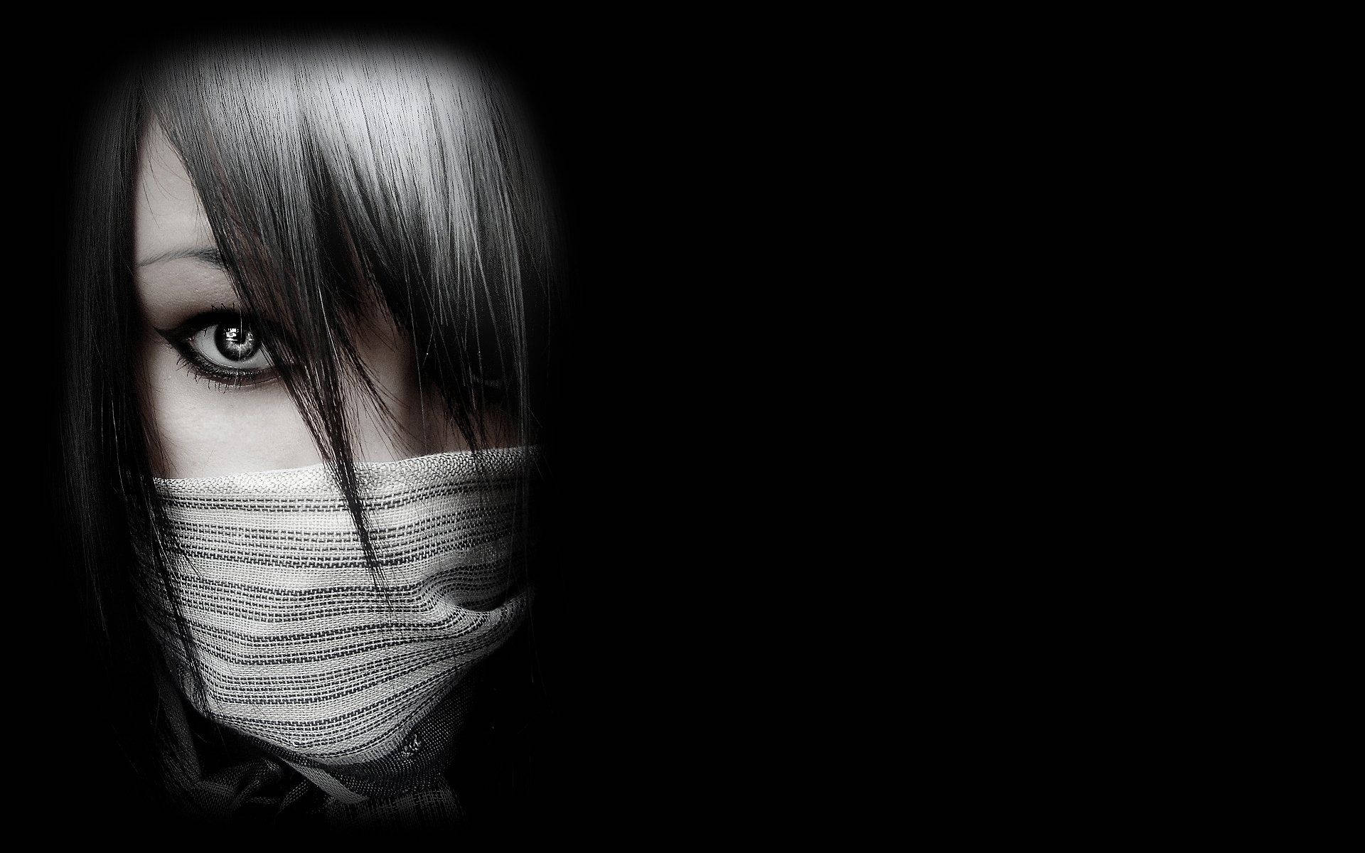 1920x1200 Download free Creepy Masked Gothic Girl