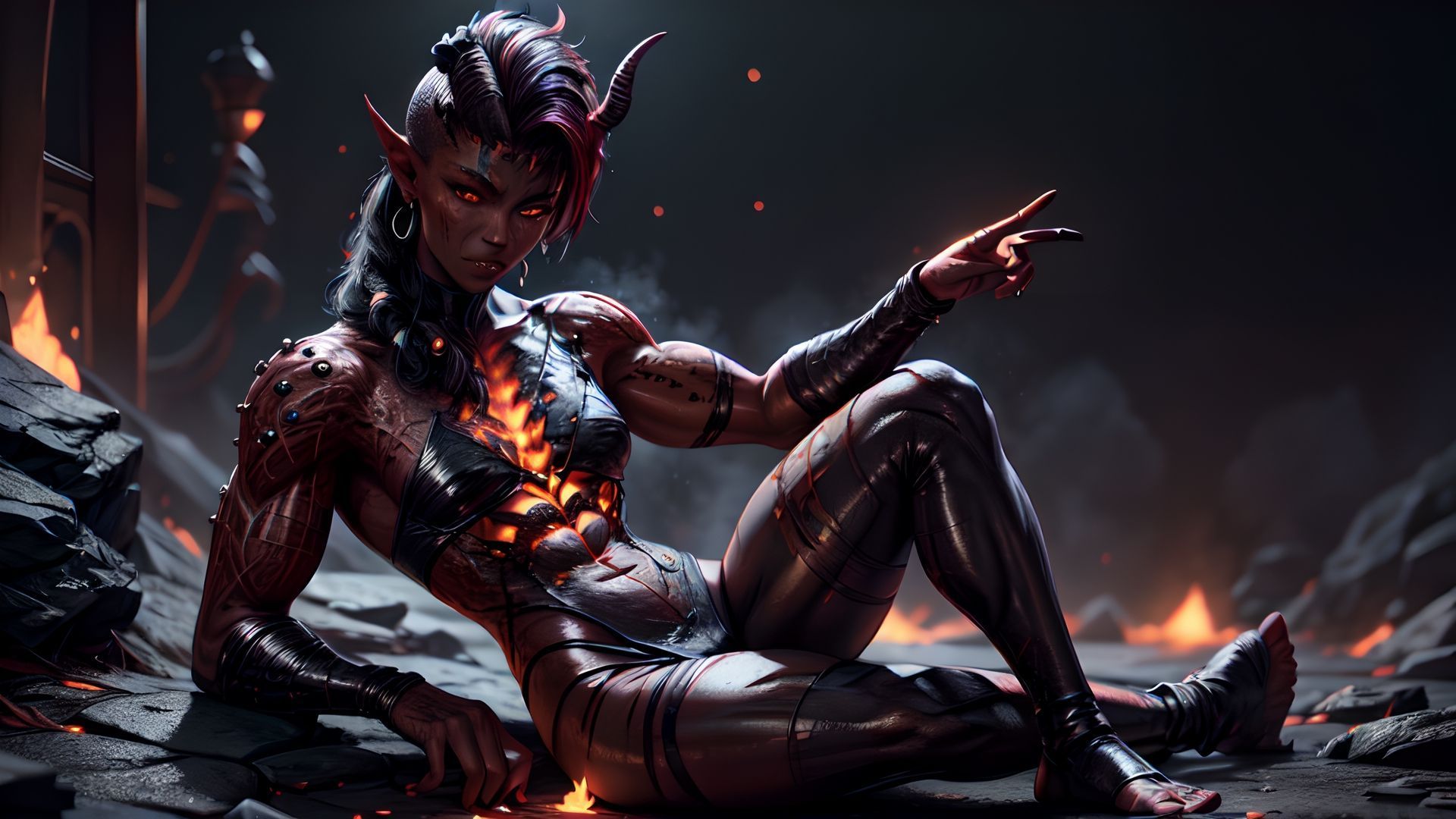 1920x1080 Karlach (Baldur's Gate 3. BG3)