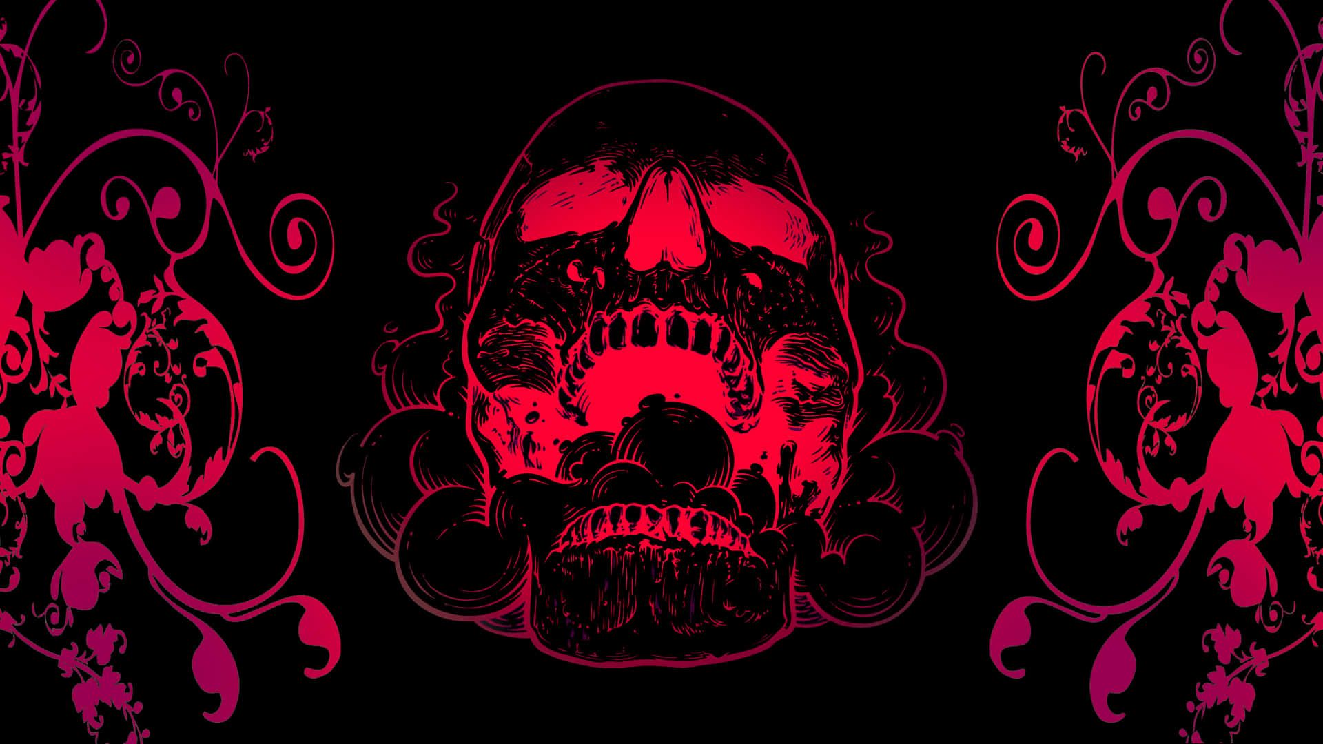 1920x1080 Black Skeleton Wallpaper