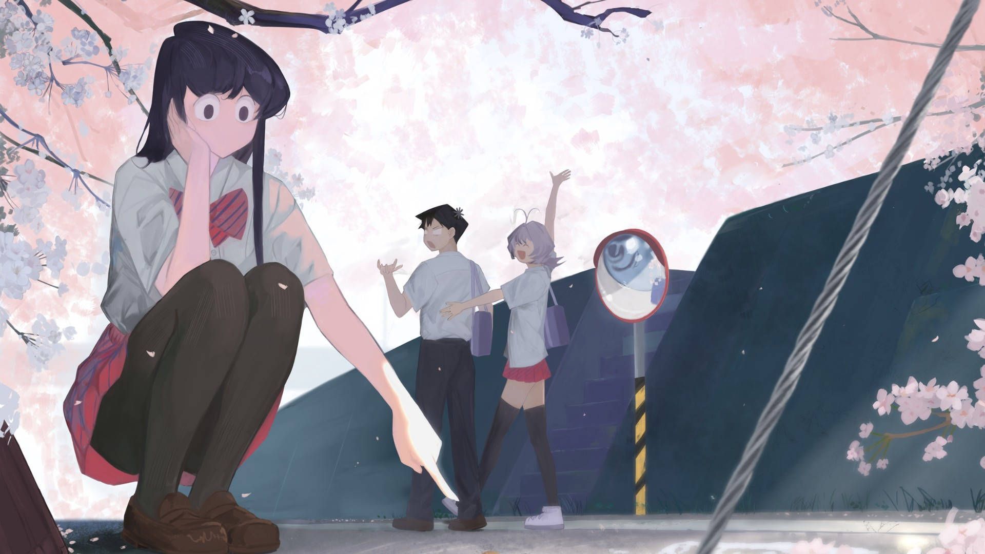 1920x1080 Komi Cant Communicate Wallpaper