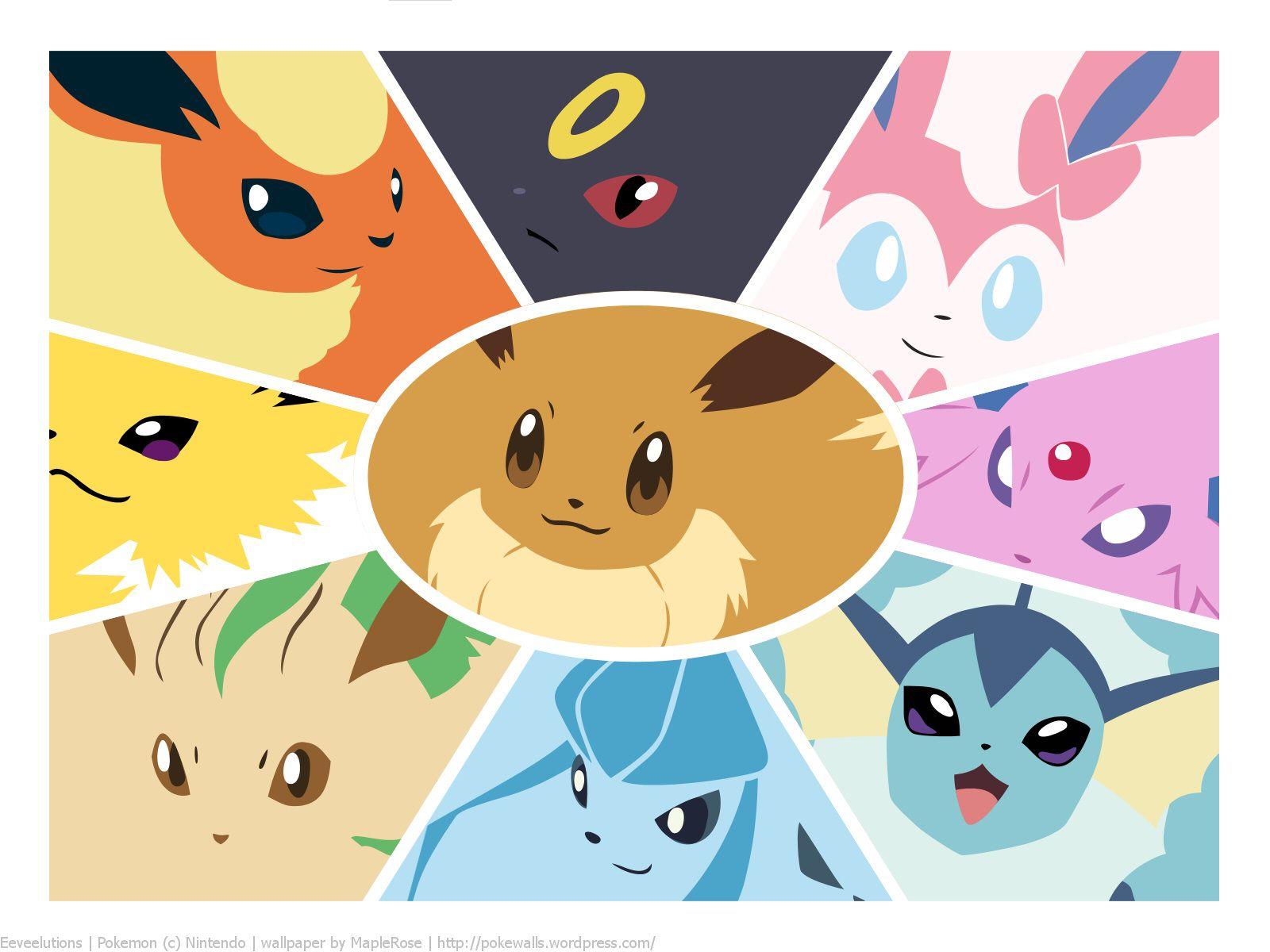 1600x1200 eeveelution. PokéWalls