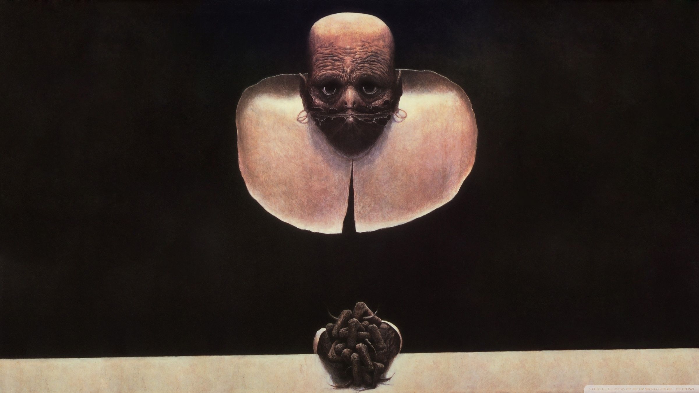 2400x1350 Zdzislaw Beksinski Confession Ultra HD