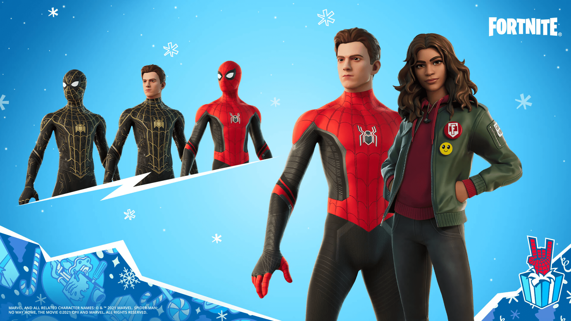 1920x1080 Fortnite No Way Home Spider Man And Mj