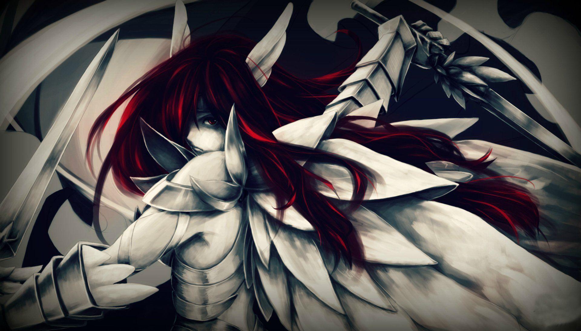 Desktop Wallpaper Erza Scarlet Fairy Tail Fighting Mood Hd Image  Picture Background G3hrge