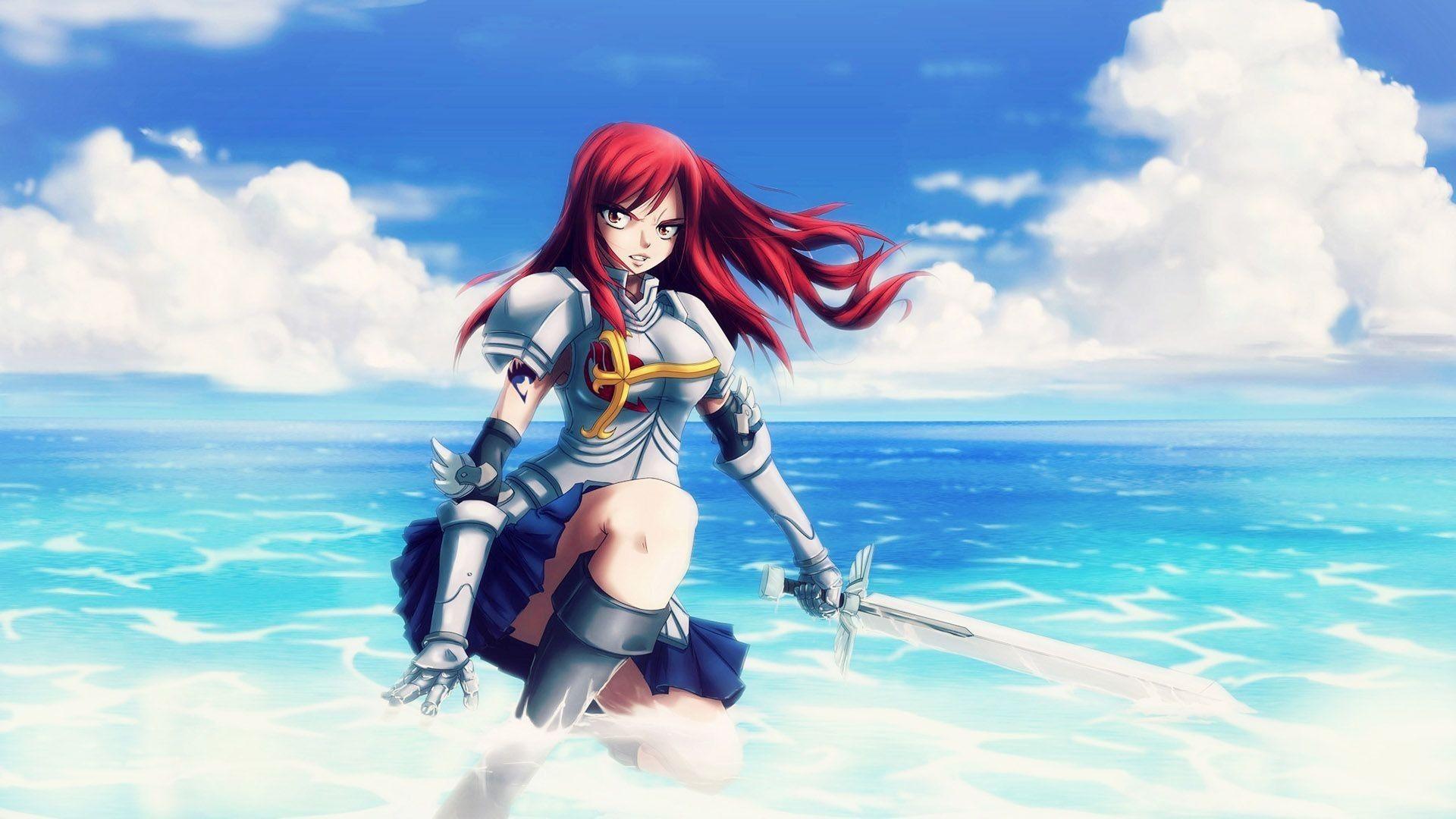 1920x1080 Fairy Tail Erza Wallpaper background picture