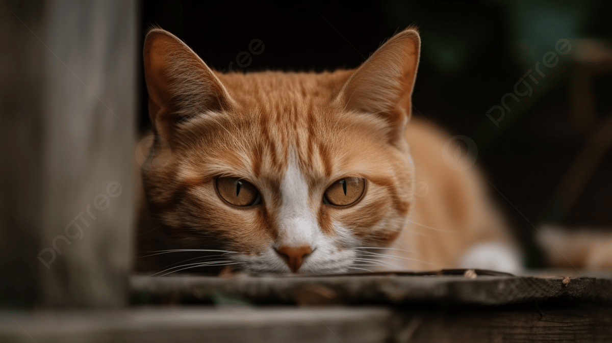 1200x673 Orange Tabby Cat Looking Left Behind