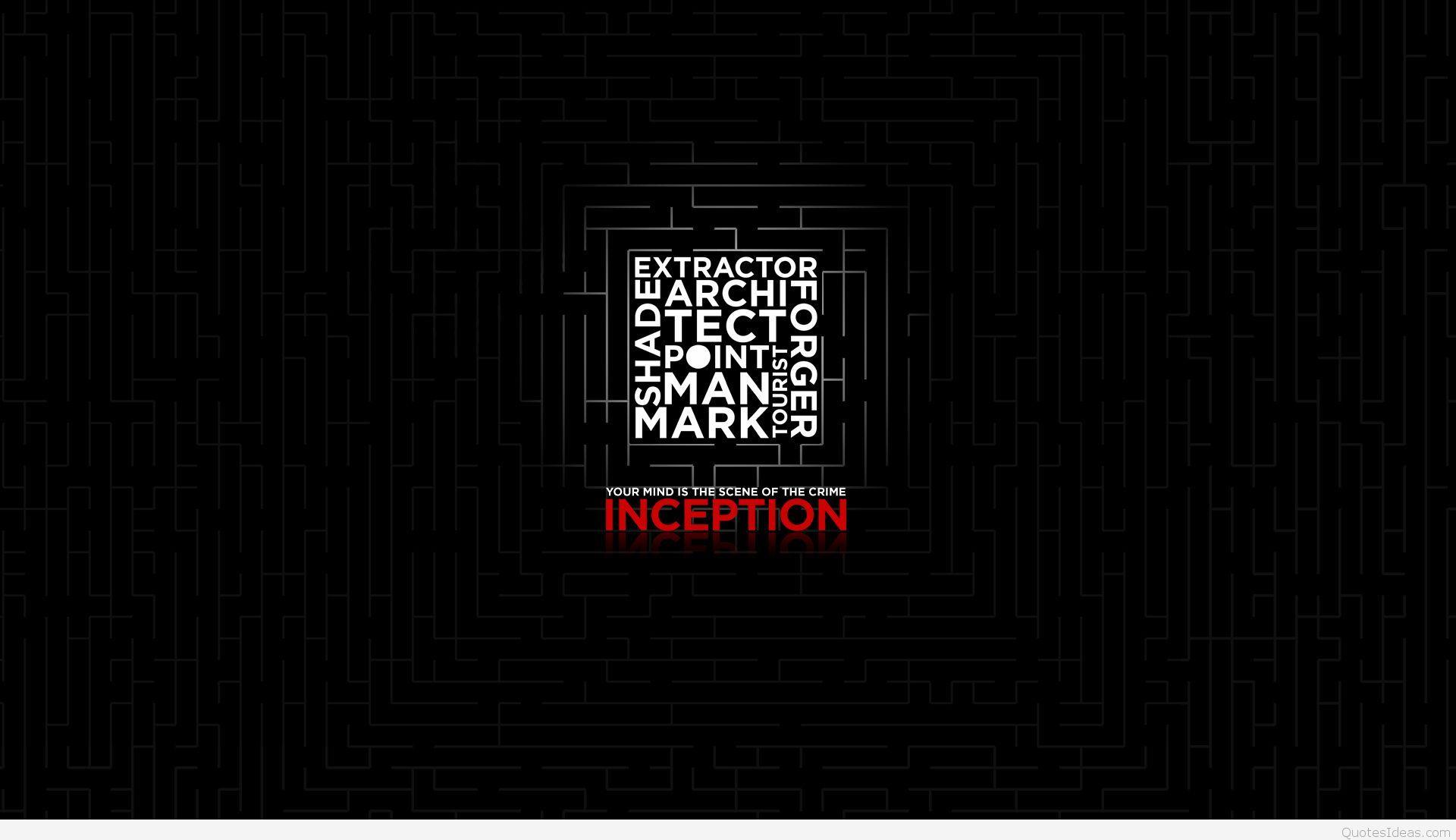 inception quote wallpaper