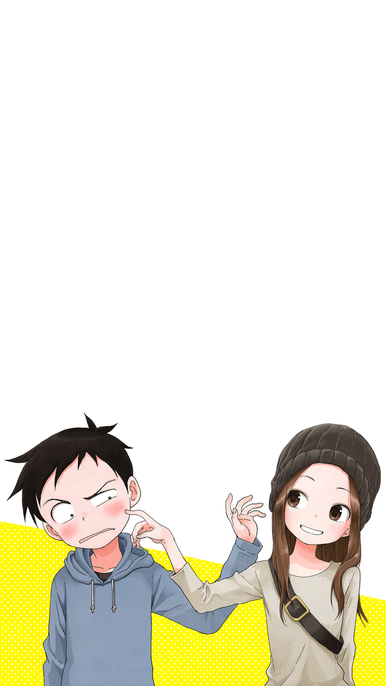 750x1334 Nishikata And Takagi (Karakai Jouzu No Takagi San) 750x1334