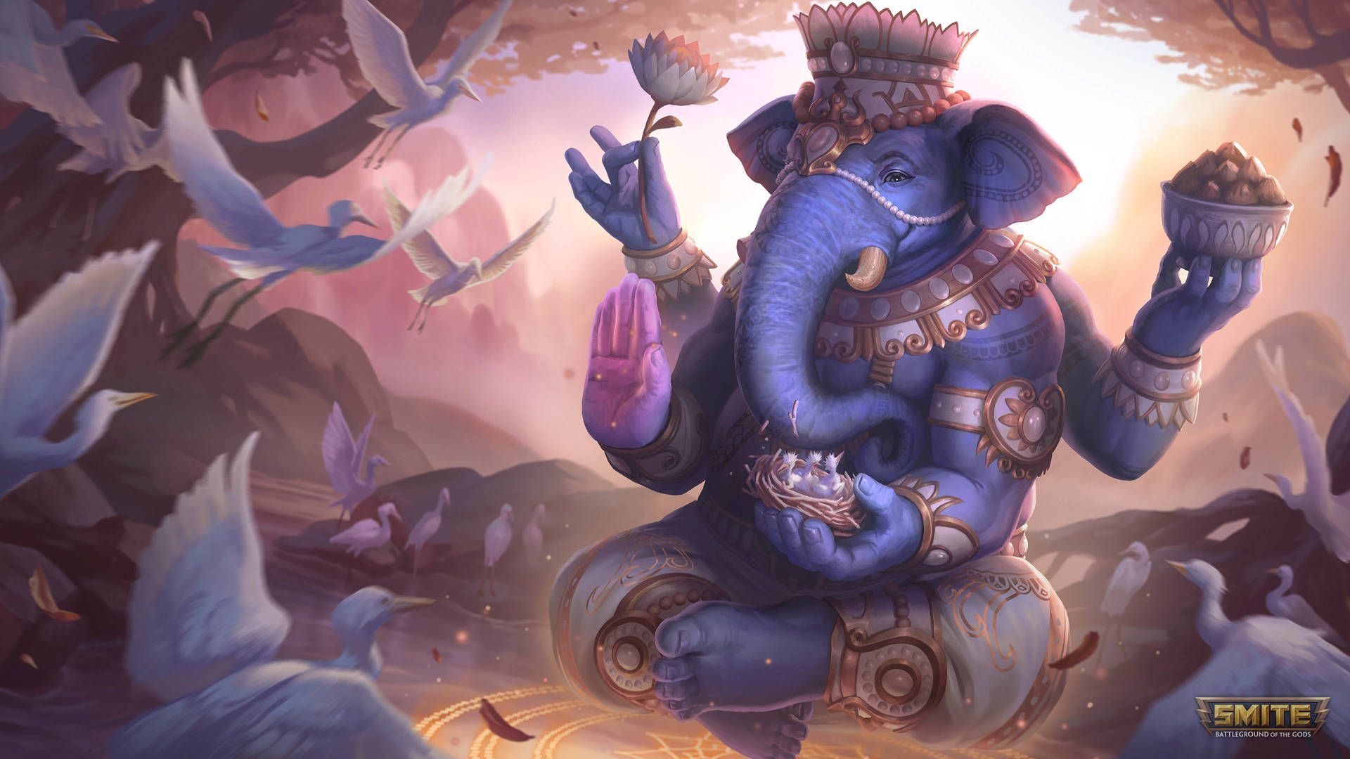 1920x1080 Download SMITE Ganesh 4K Wallpaper