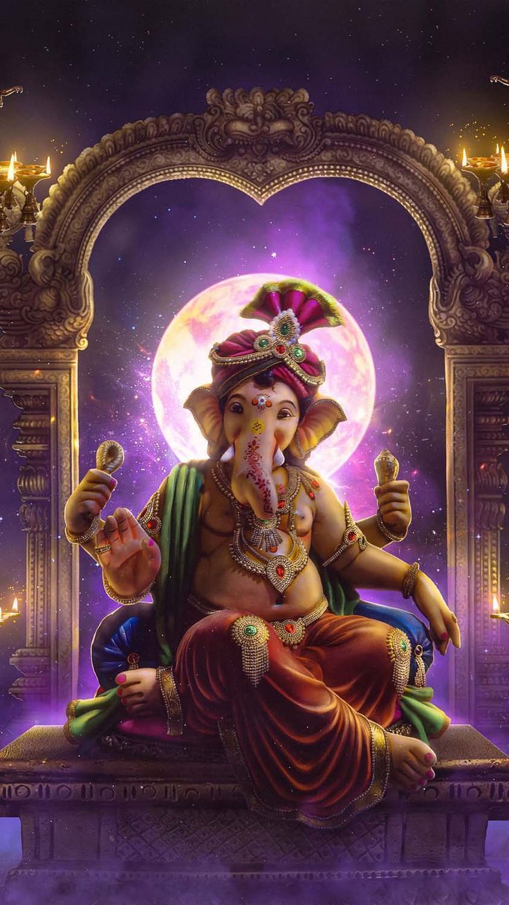 736x1308 Ganesha God IPhone Wallpaper HD
