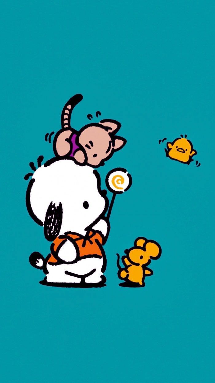 700x1244 Pochacco Wallpaper