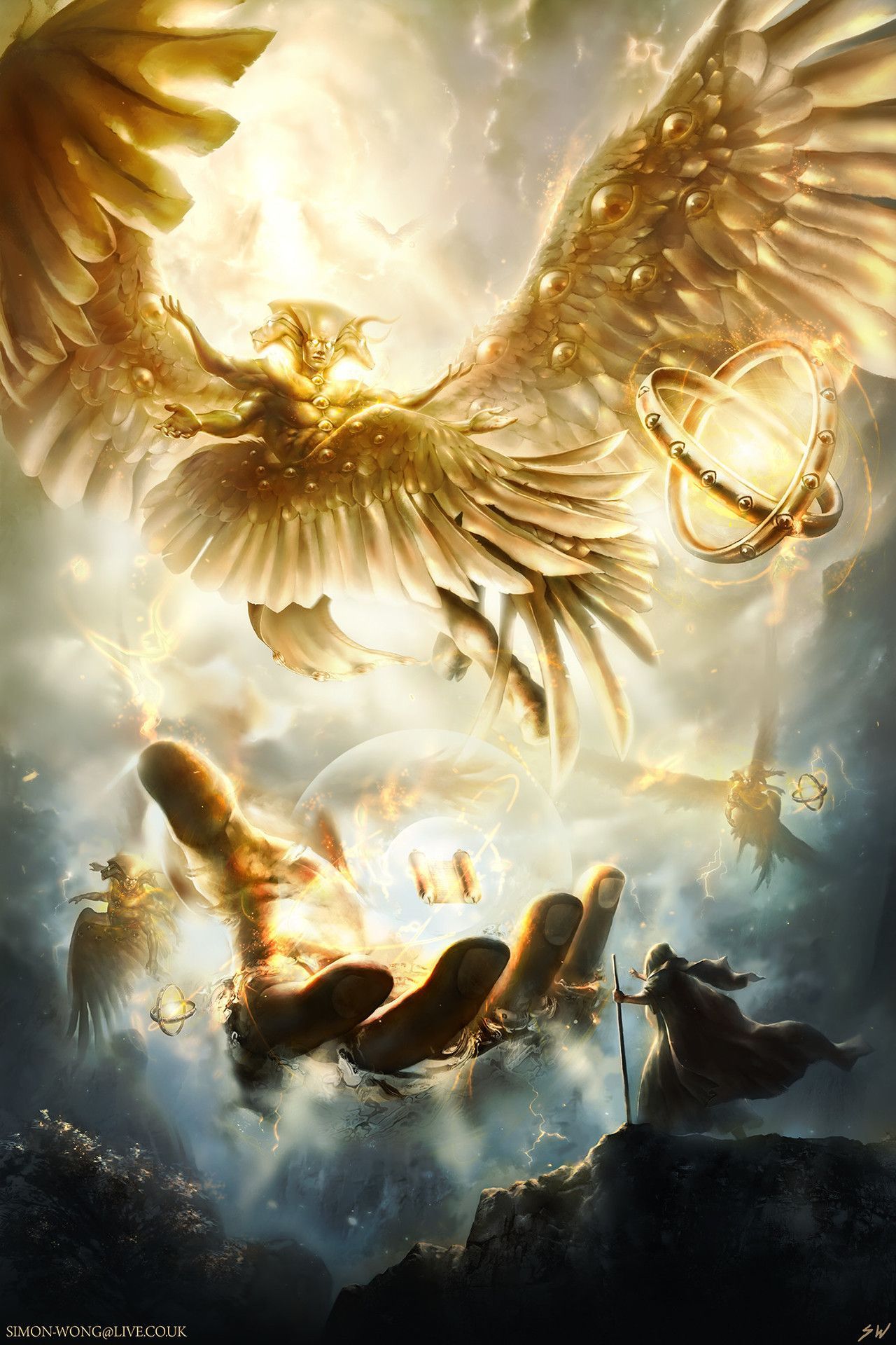 1280x1920 Biblically Accurate Angels Wallpaper