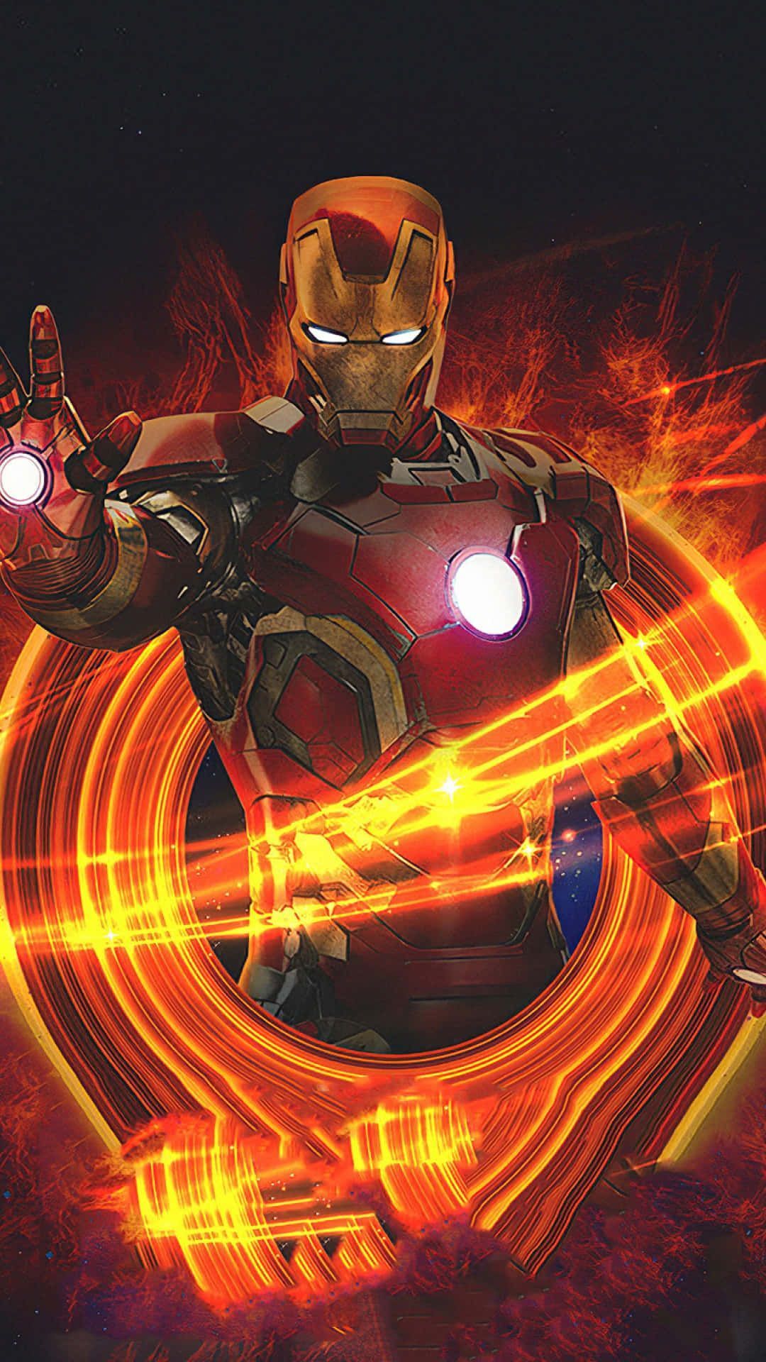 1080x1920 Download Iron Man In The Fire Wallpaper