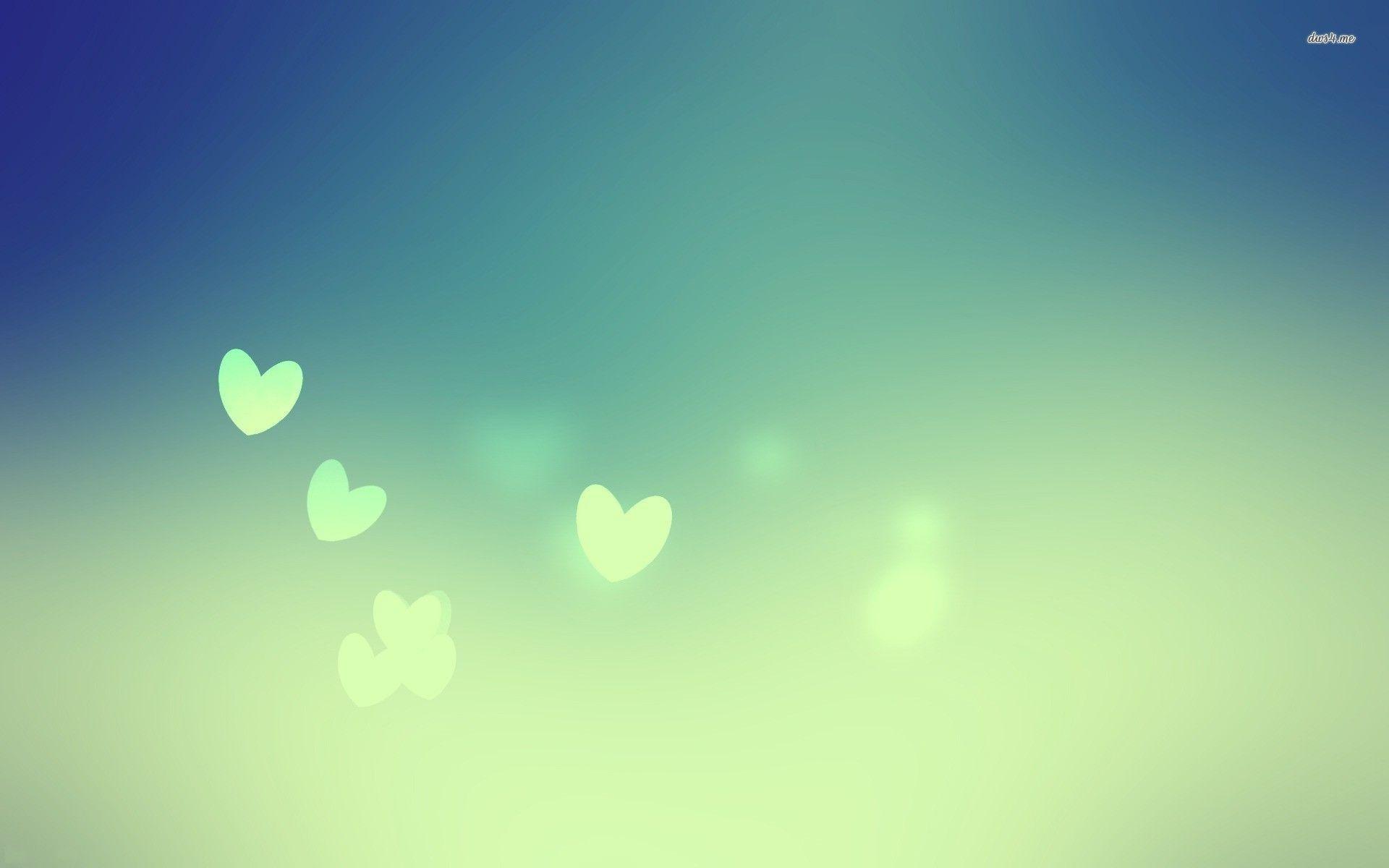 1920x1200 Floating blue hearts wallpaper Art wallpaper