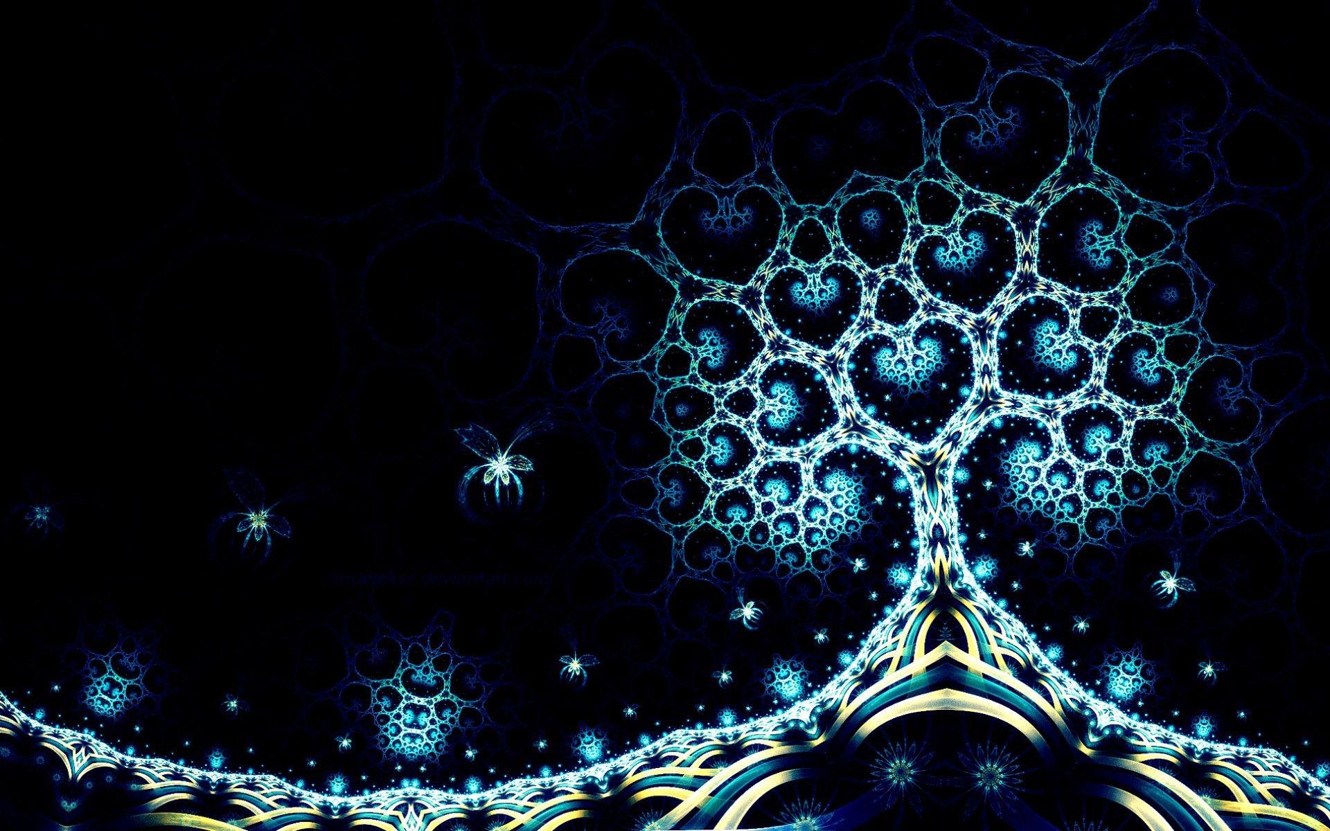1920x1200 Blue Heart Wallpaper