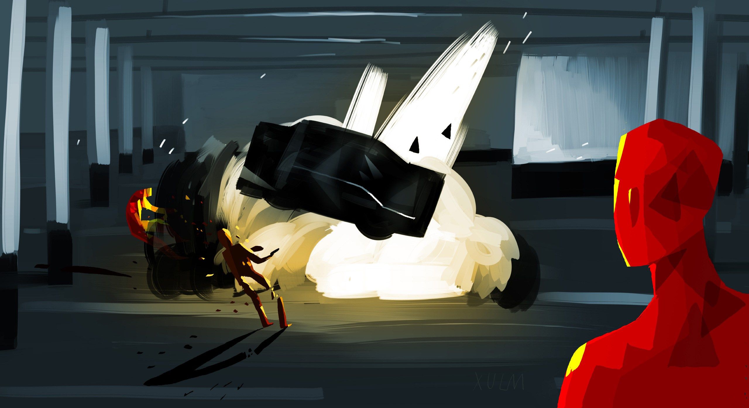 2560x1394 Video Game SUPERHOT HD Wallpaper