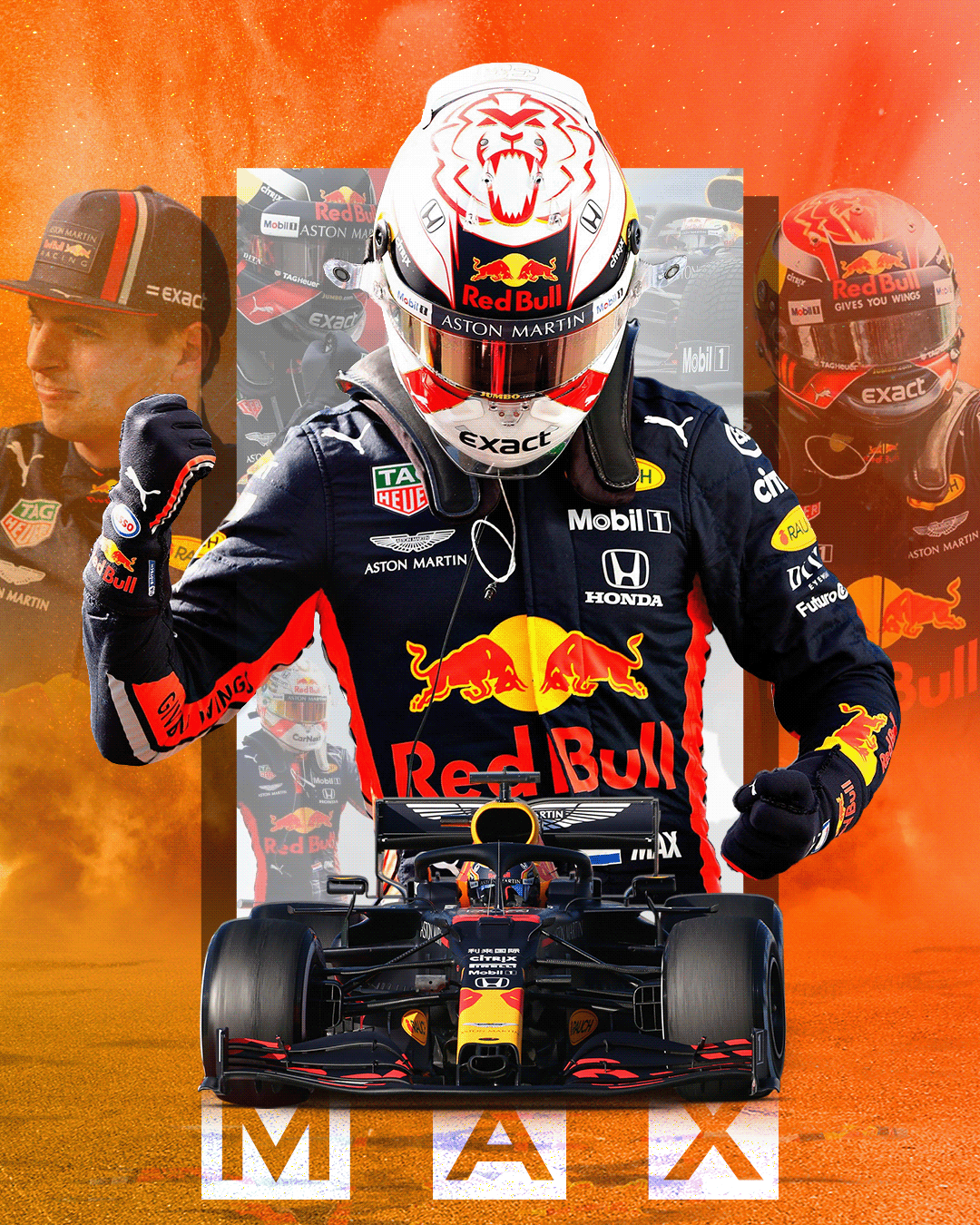 1080x1350 Max Verstappen Red Bull Artwork / Wallpaper (1). Image - Behance