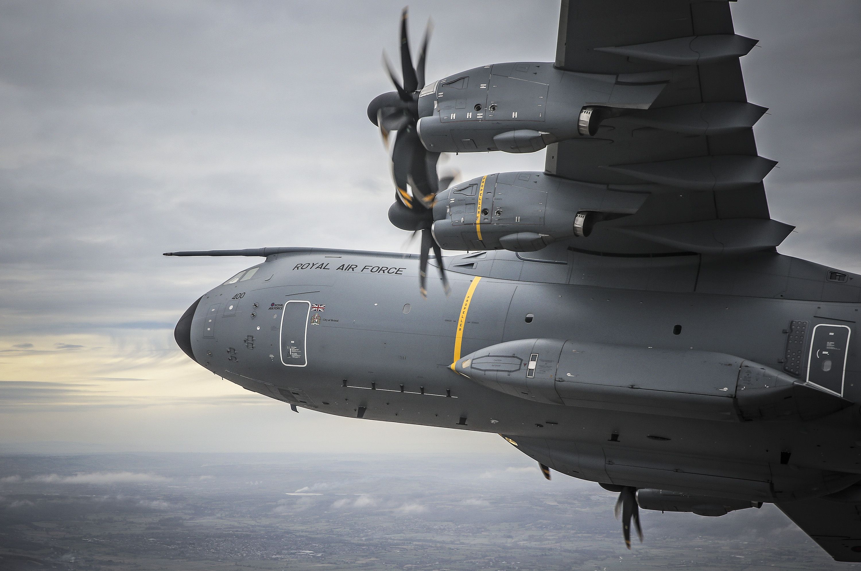 3000x1990 Royal Air Force Airbus A400M ZM400