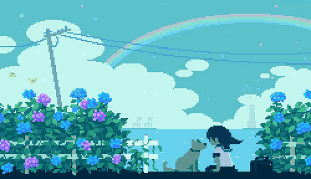 640x368 Pixel Art Background GIFs