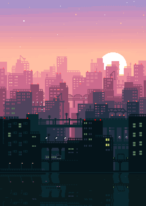 500x708 Pixel art background