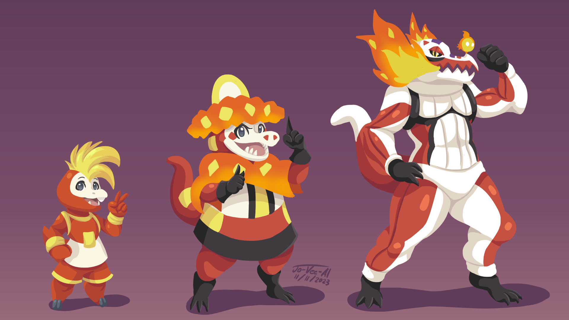 1920x1080 Evolution Fuecoco (Rigel's Spark)