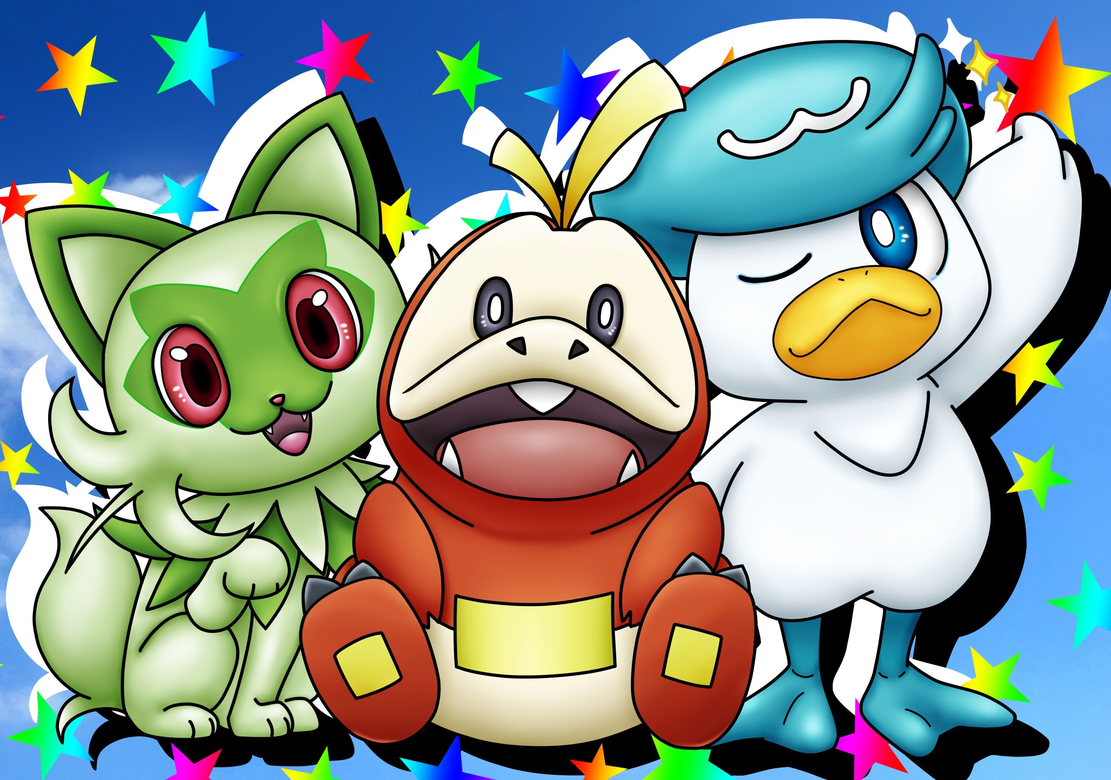 3700x2600 Fuecoco, Quaxly & Sprigatito