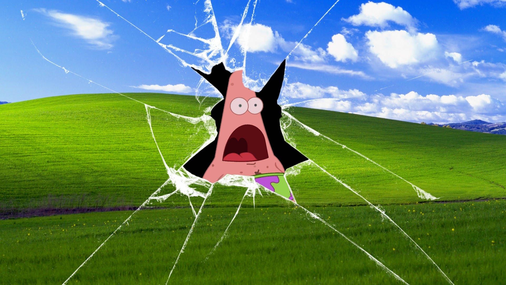 1920x1080 Download free Patrick And Windows Spongebob Meme Wallpaper