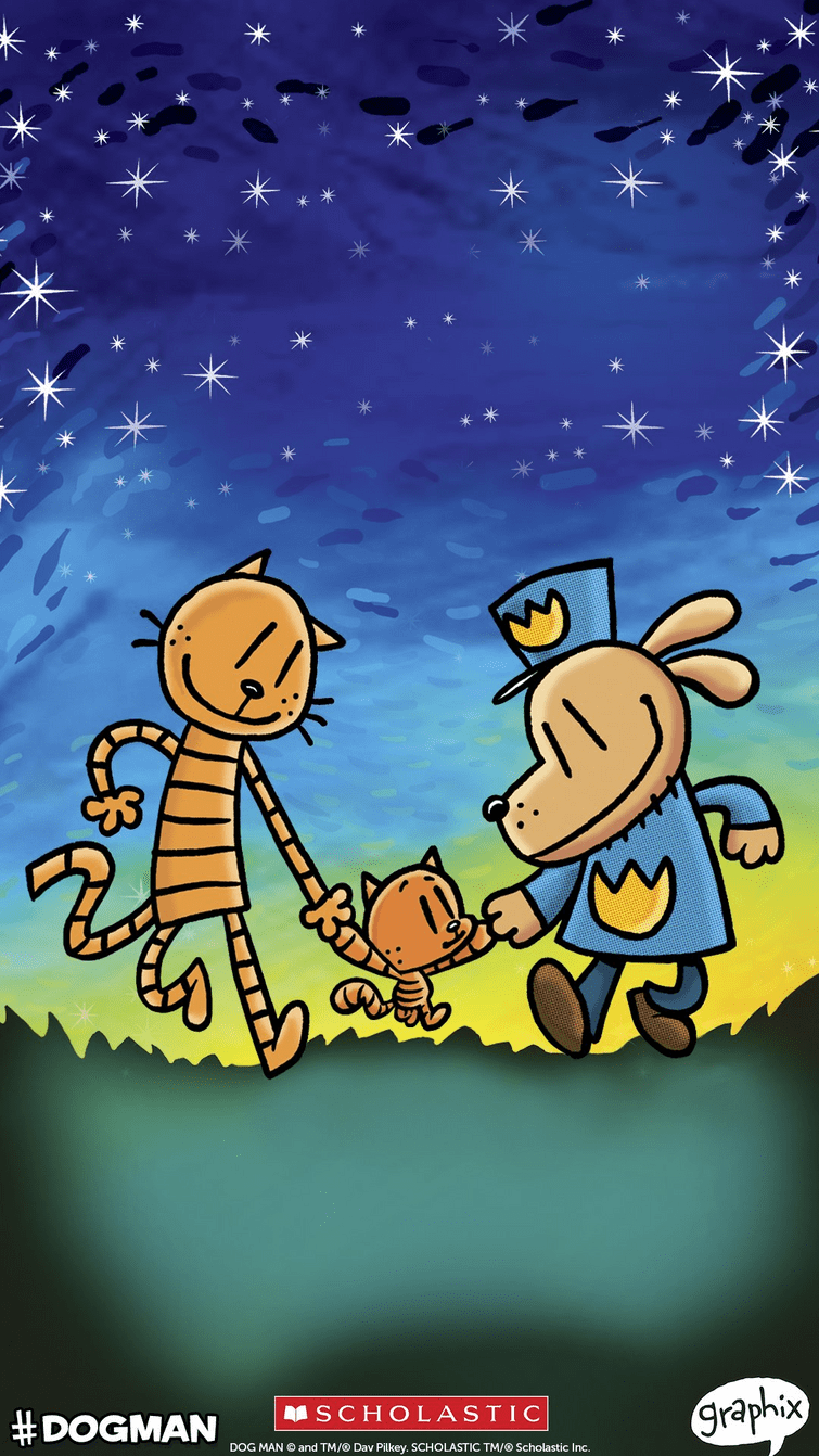 755x1342 Dog Man: Mothering Heights Mobile Wallpaper