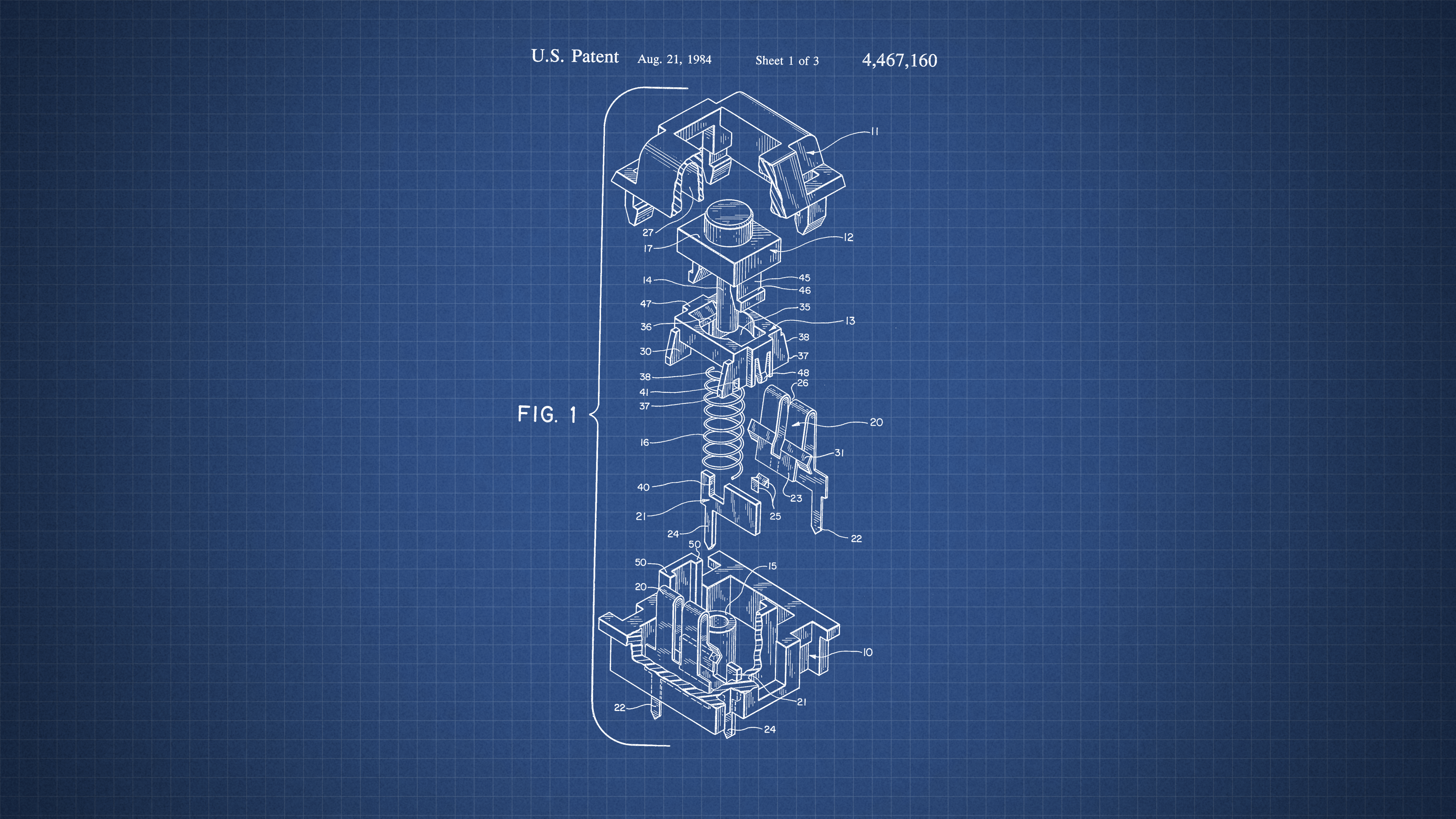 3840x2160 Cherry MX Patent 4K Desktop Wallpaper